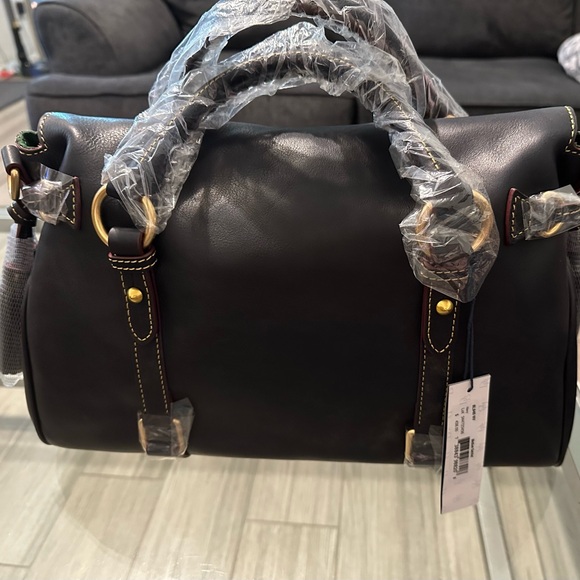 Dooney & Bourke Large Florentine Satchel Navy - Picture 2 of 9